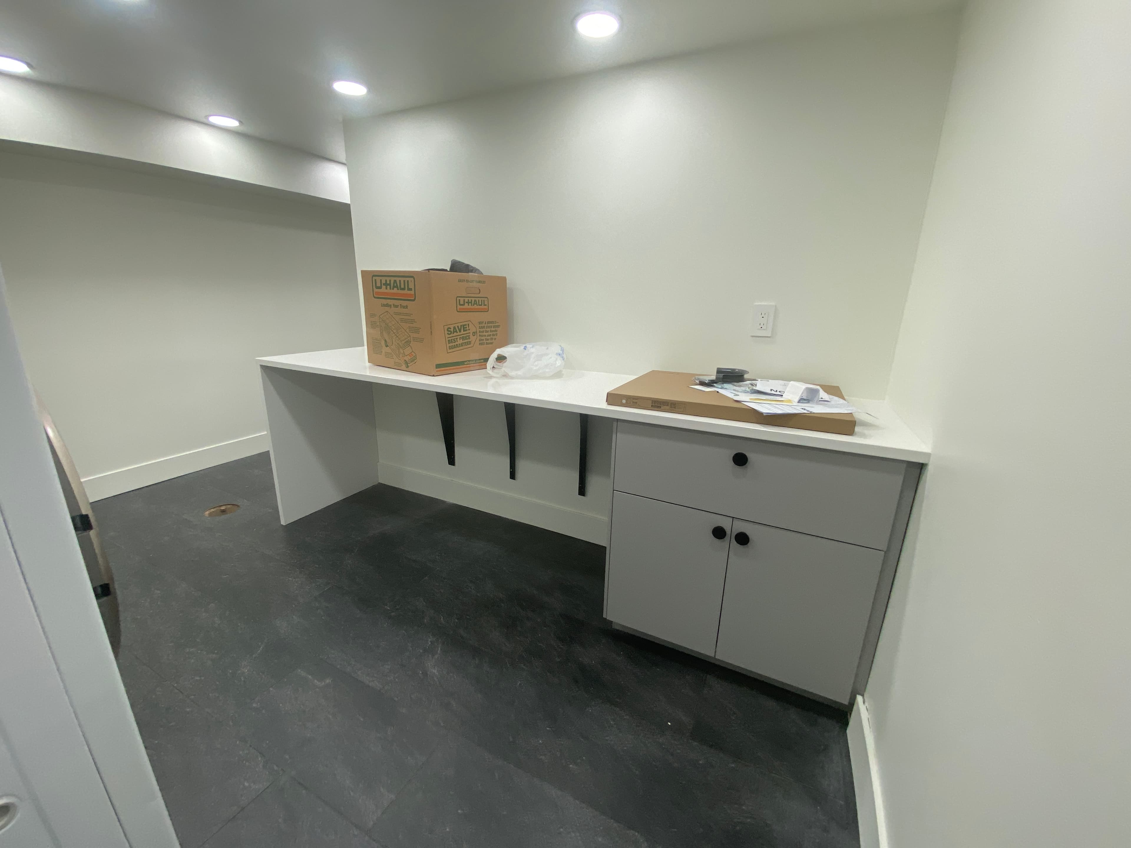 Completed laundry room